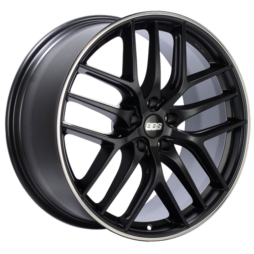 Black center, Polished stainless steel rim protector.