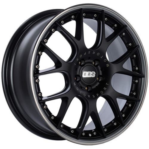 Black center, Platinum rim with polished stainless steel rim protector.